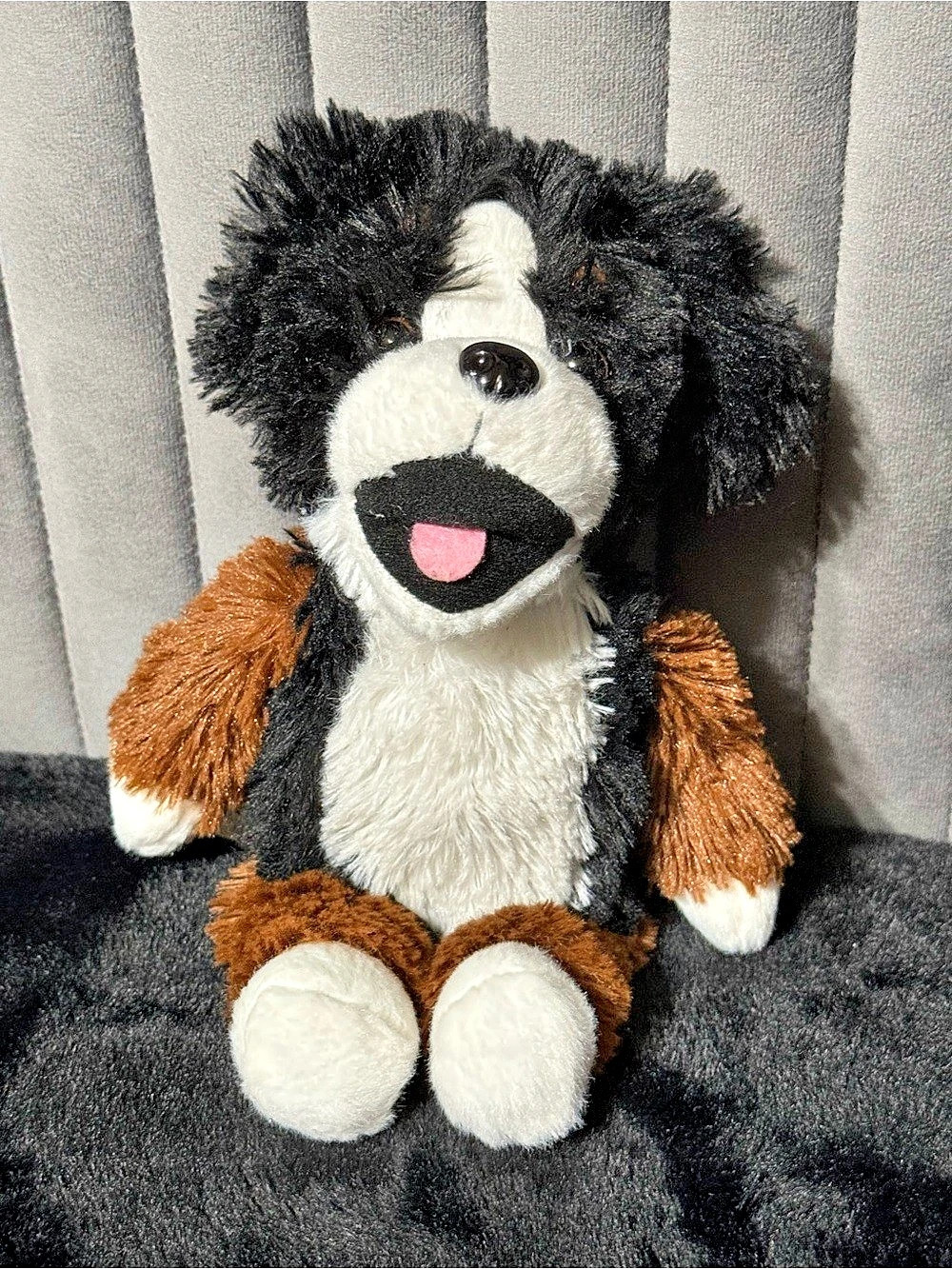 Kinder Surprise Bernese Mountain Dog Plush Black & Brown